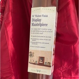 Walnut Display Mantelpiece NWOT